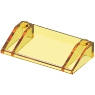 Lego čelní sklo 3x6, průhledná žlutá (3939 TRANS-YELLOW)
